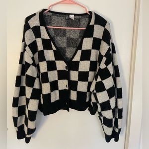 Checkered Cardigan